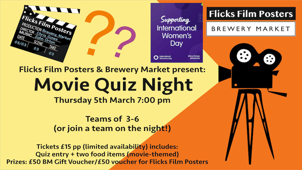 SOLD OUT! Movie Quiz Night at Brewery Market 