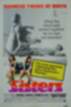 Sisters original 1973 Brian De Palma horror movie poster