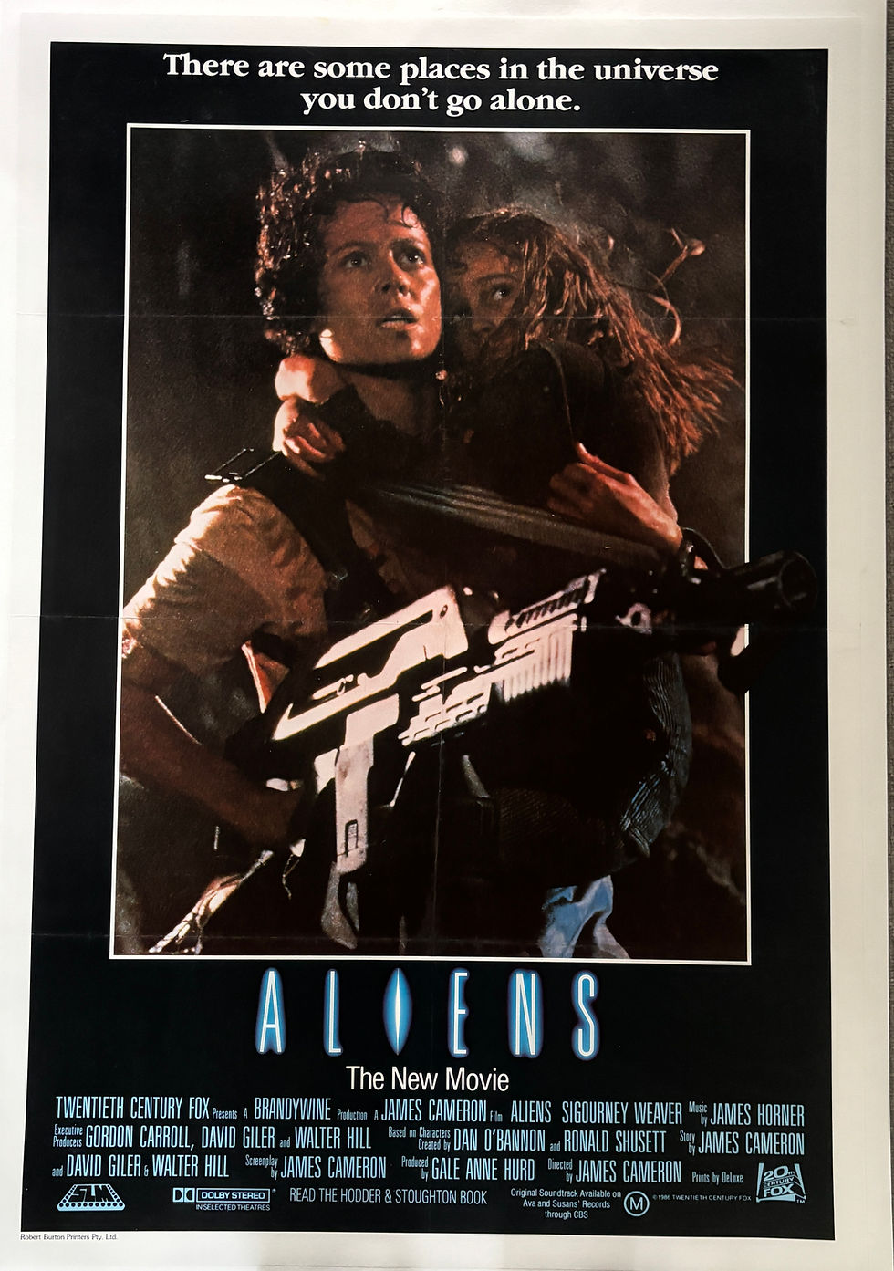 Aliens 1986 original film poster Sigourney Weaver