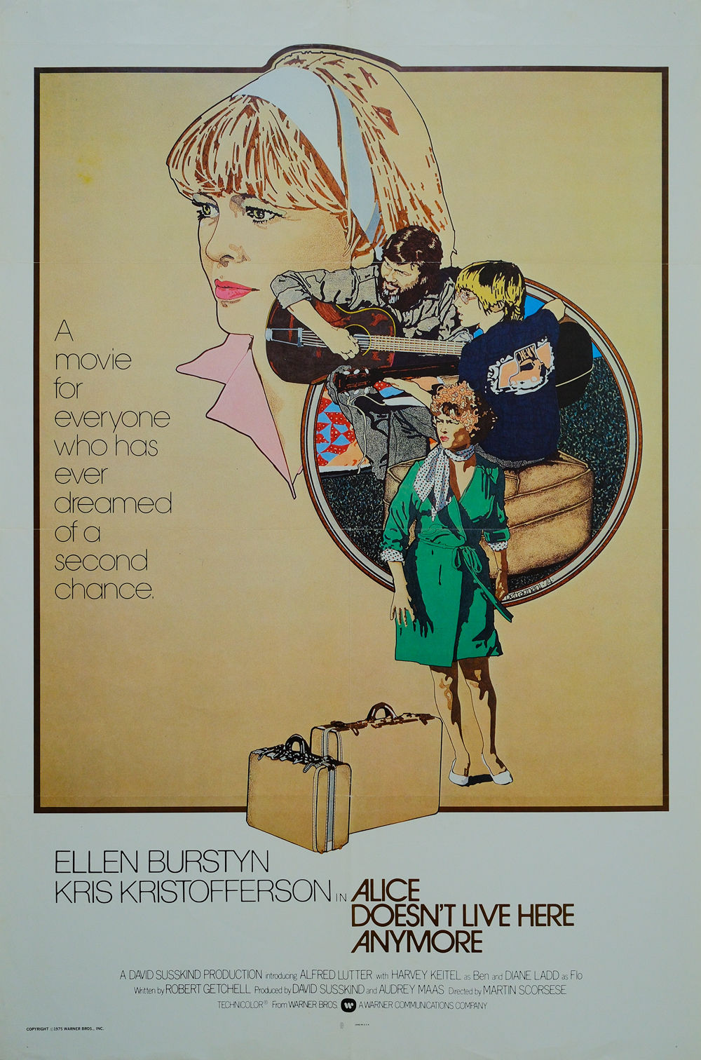 Alice Doesn’t Live Here Any More original 1975 Martin Scorsese movie poster