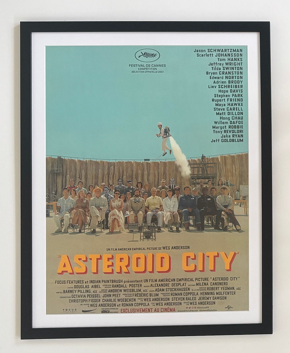 Thumbnail: Asteroid City original framed 2023 Wes Anderson movie poster