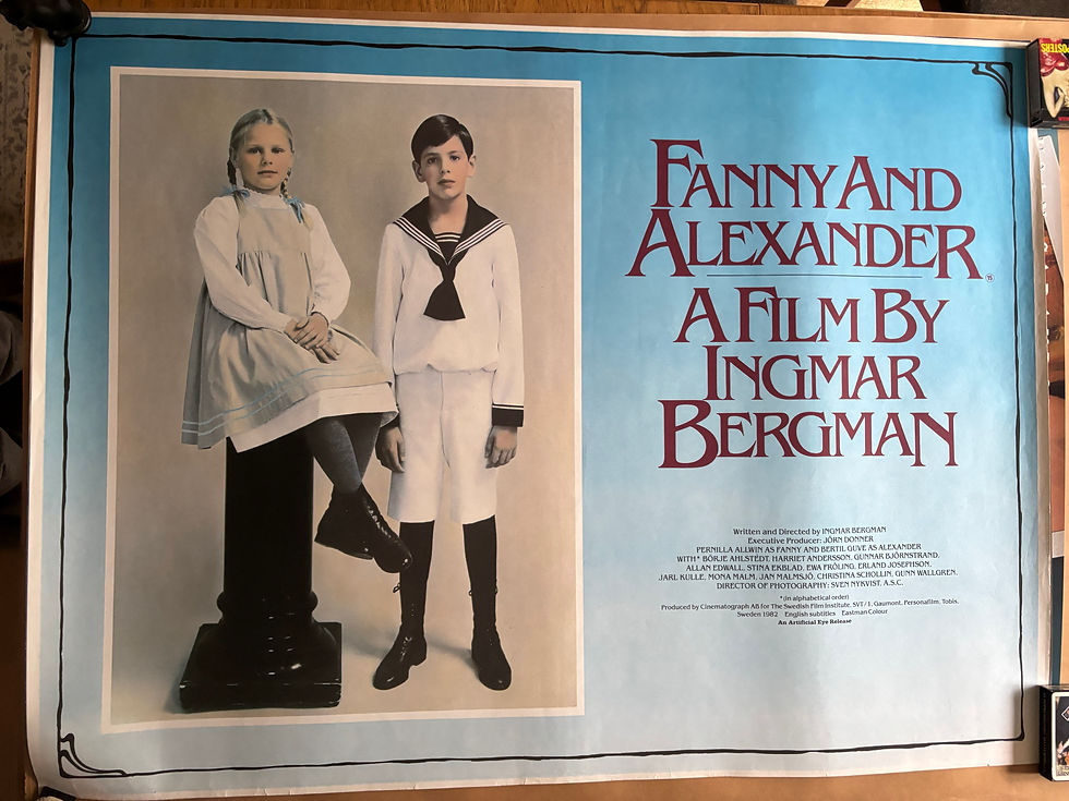 Ultra rare original 1982 UK Quad poster for Fanny and Alexander