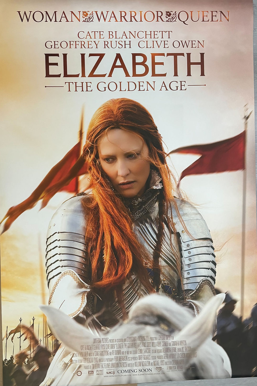 Elizabeth - 2007 poster - great image of Cate Blanchett