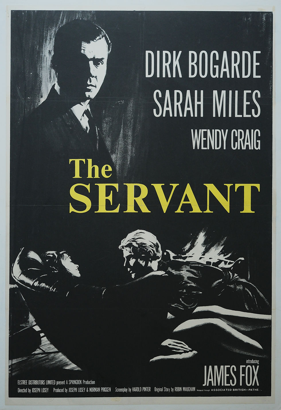 The Servant 1963 British film classic original movie poster