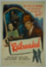 Railroaded rare original 1947 film noir movie poster