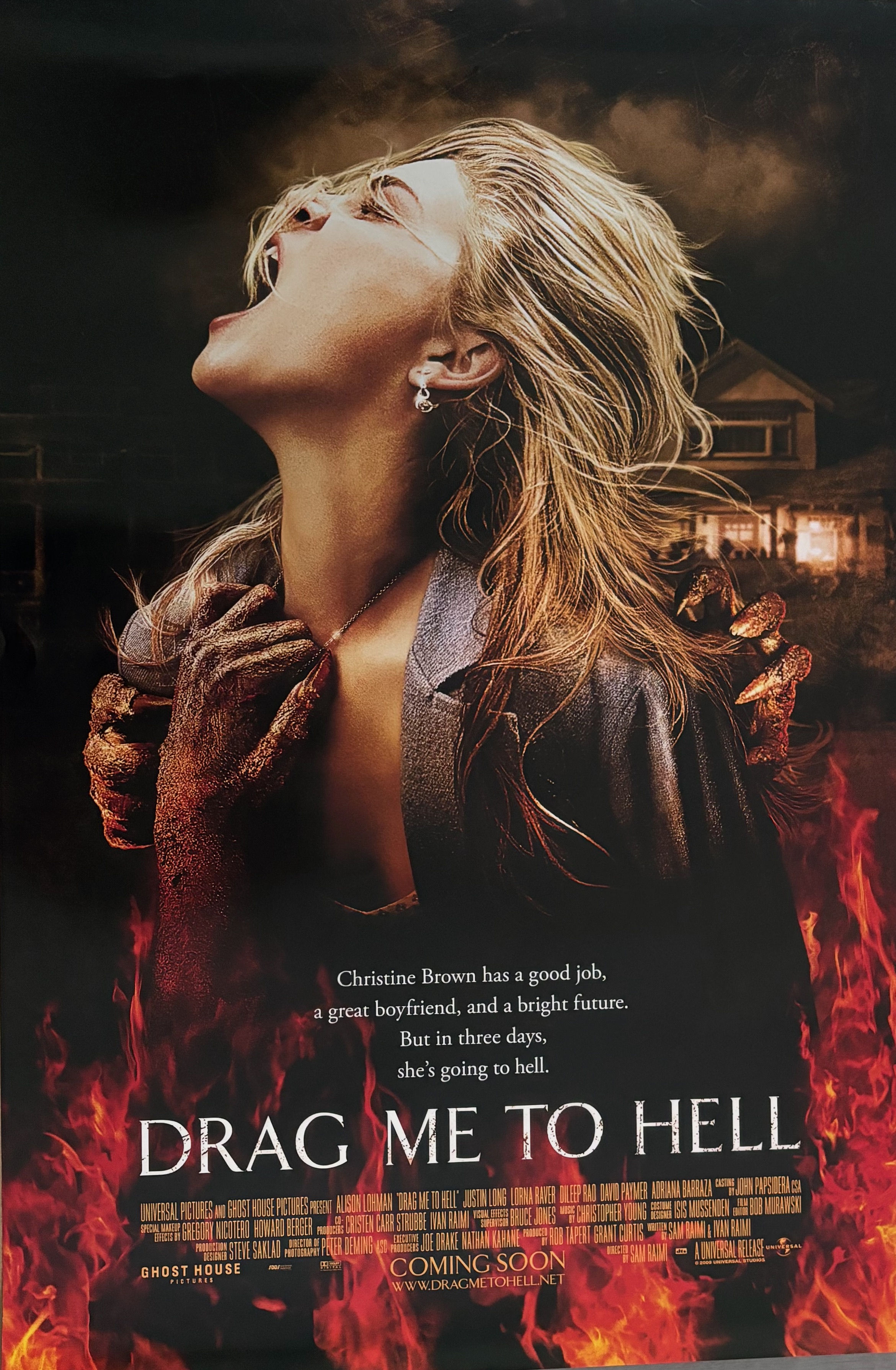 Drag Me To Hell 2009 Sam Raimi horror thriller original poster
