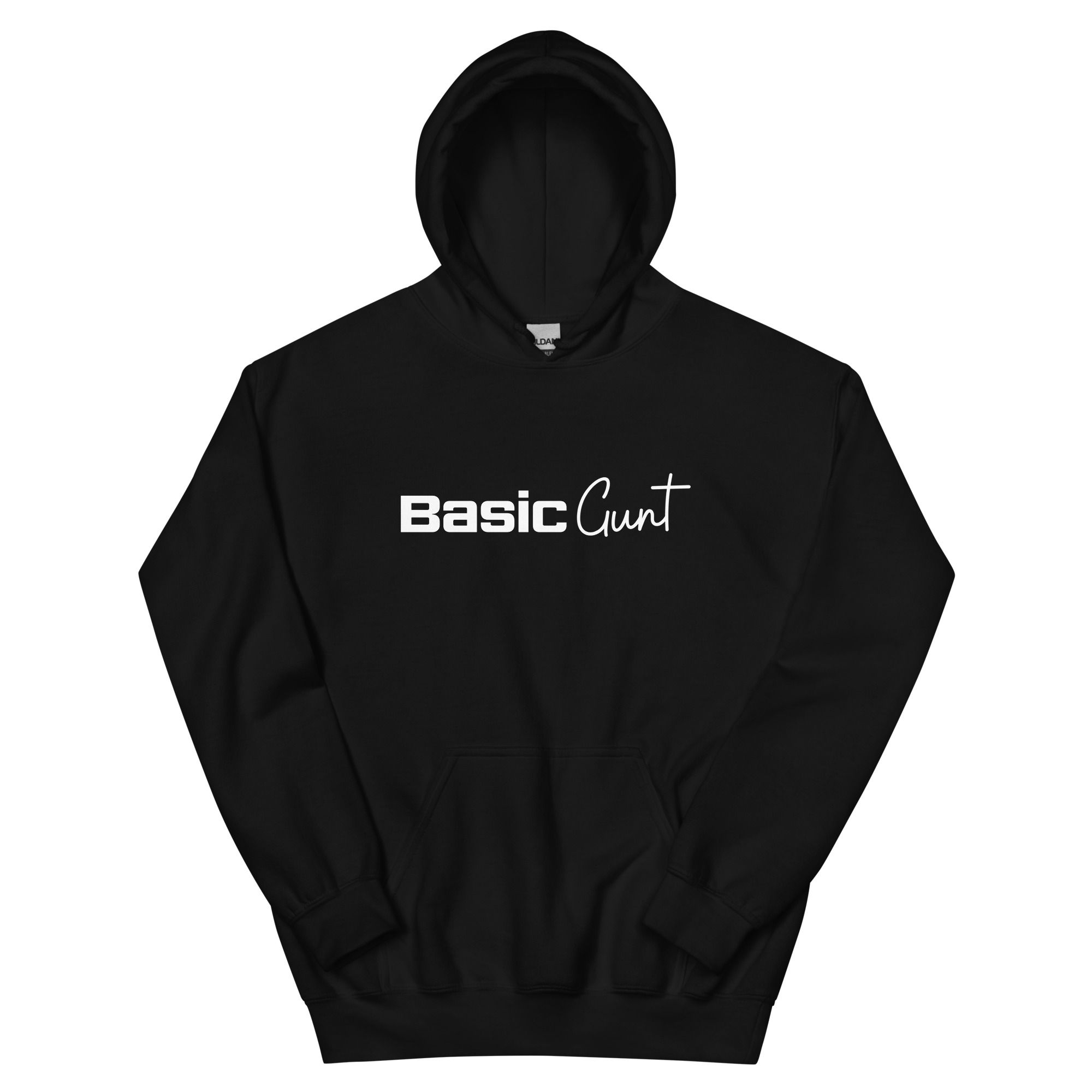 Basic Aunt, Unisex Hoodie, White Font