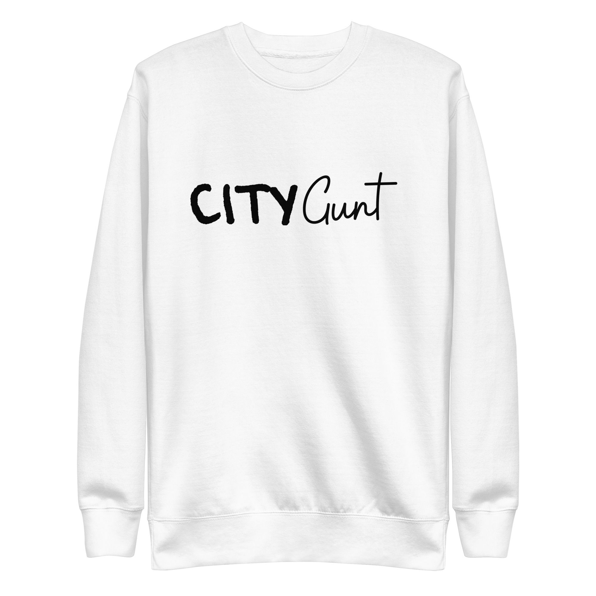 City Aunt, Unisex Premium Sweatshirt, Black Font