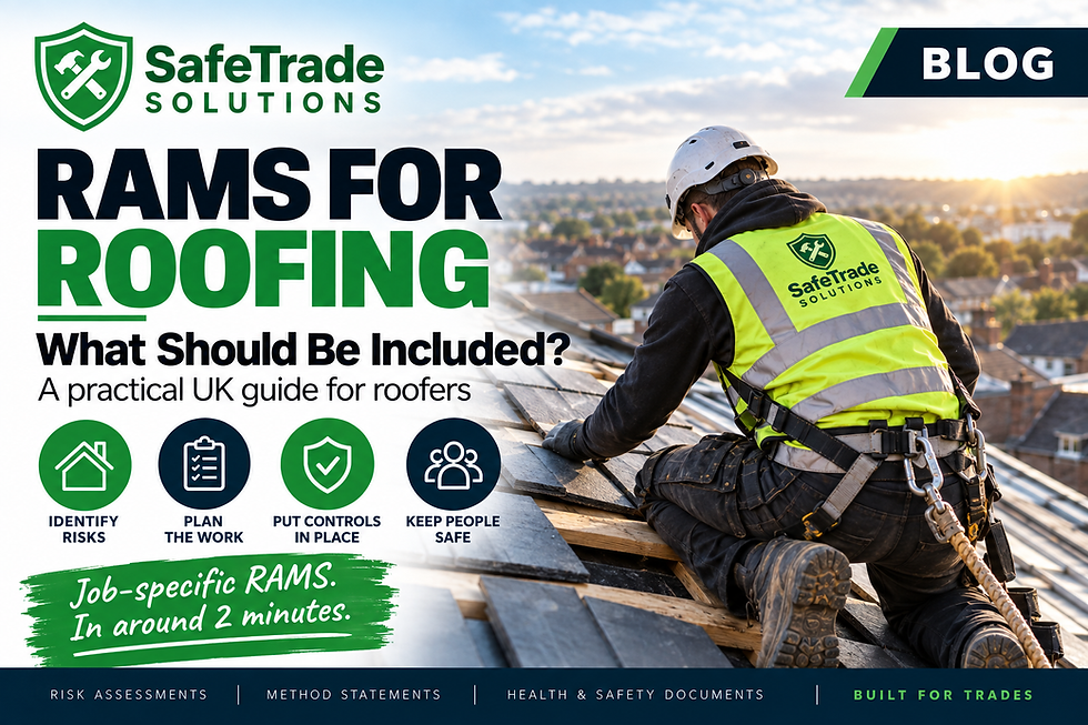RAMS for Roofing: What Should Be Included?