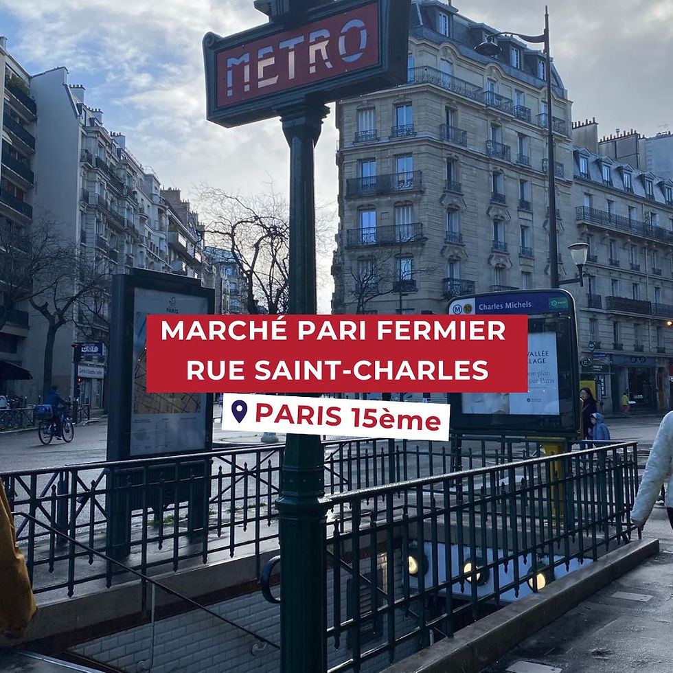 MARCHÉ PARI FERMIER RUE SAINT CHARLES PARIS 15