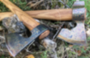 Удалец Дамасский кованый топор ручной ра