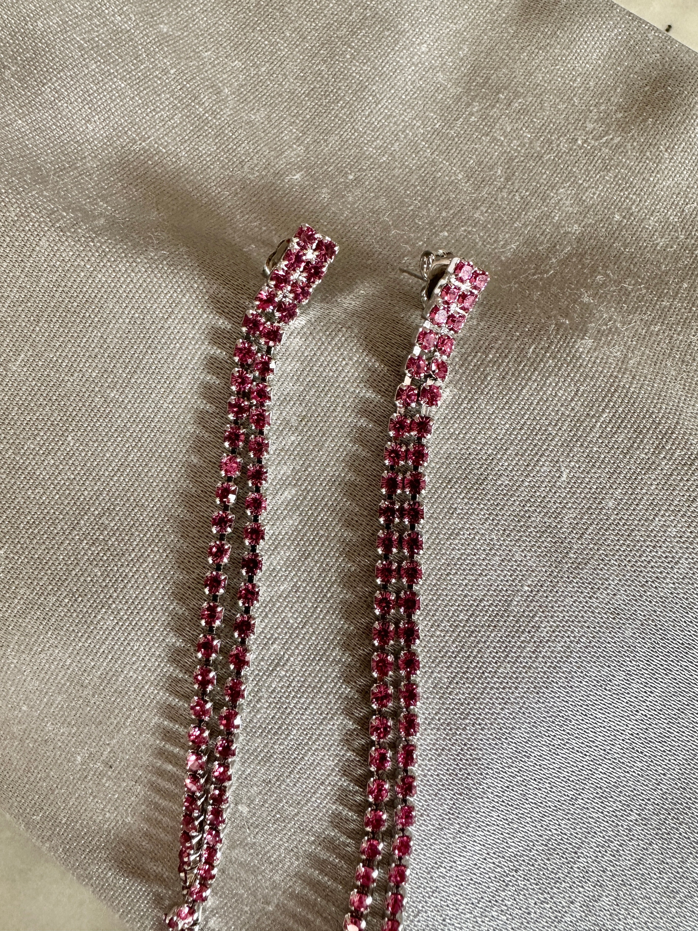 WINTER - Orecchini Shiny Snake Fuxia