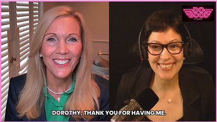 Episode 1 of Do Good on Purpose Podcast and Giving Circle with Dress for Success