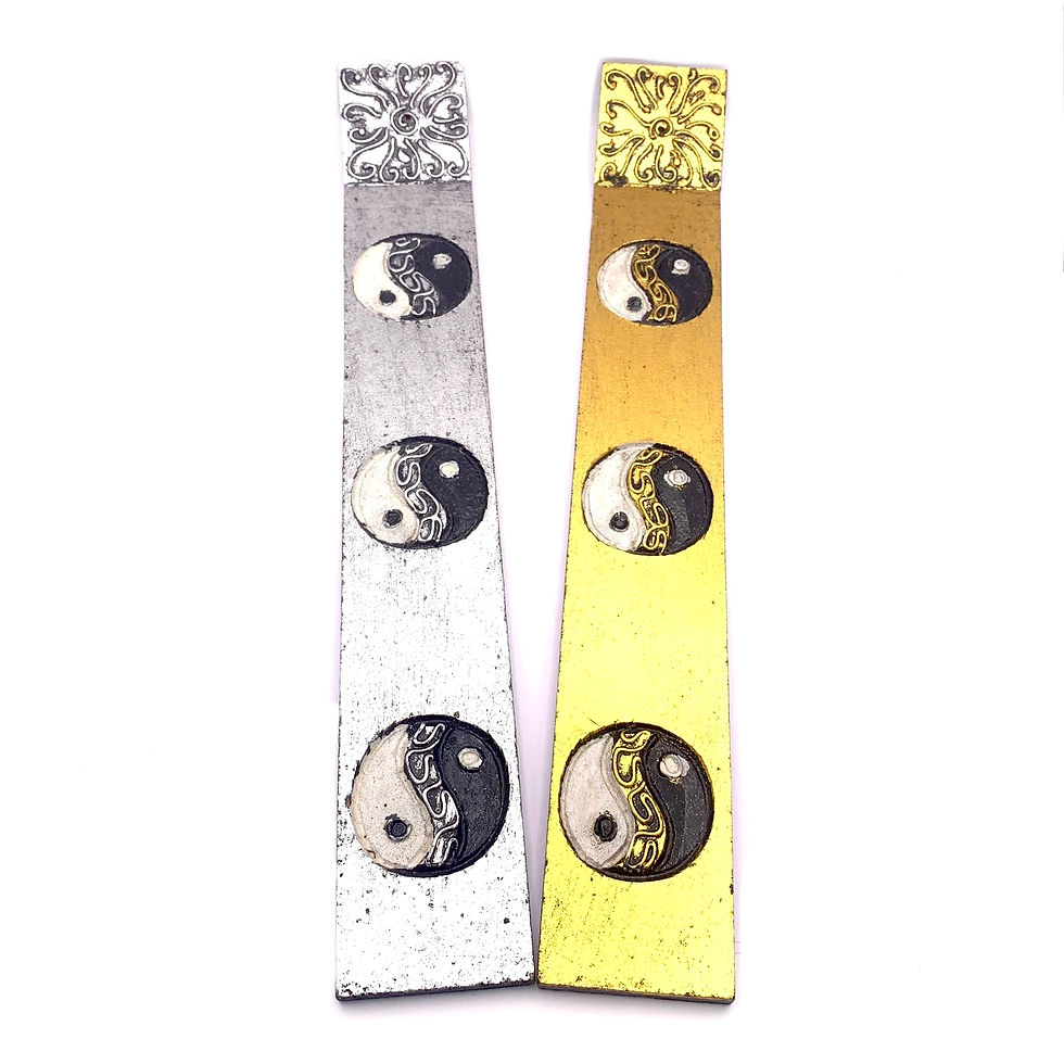 Portaincienso tabla incensario Yin yang 