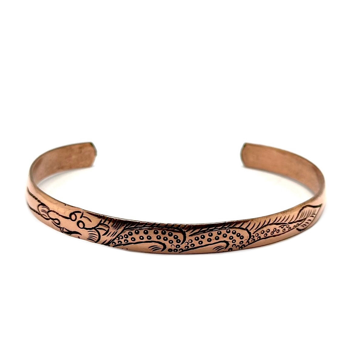 Pulsera cobre dragón serpiente