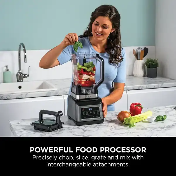 Thumbnail: NINJA 3-in-1 Food Processor/ Blender - Black and Silver
