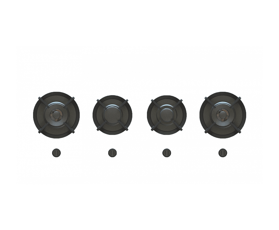 Thumbnail: Gas Hob - PITT - Danau - 4 Gas Burners -Professional/Brass
