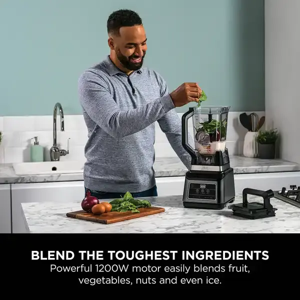 Thumbnail: NINJA 2-in-1 Professional Blender with Auto-IQ - Black and Silver