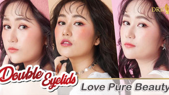 Naturally Beautiful Result of Double Eyelid Surgery by DRK!
