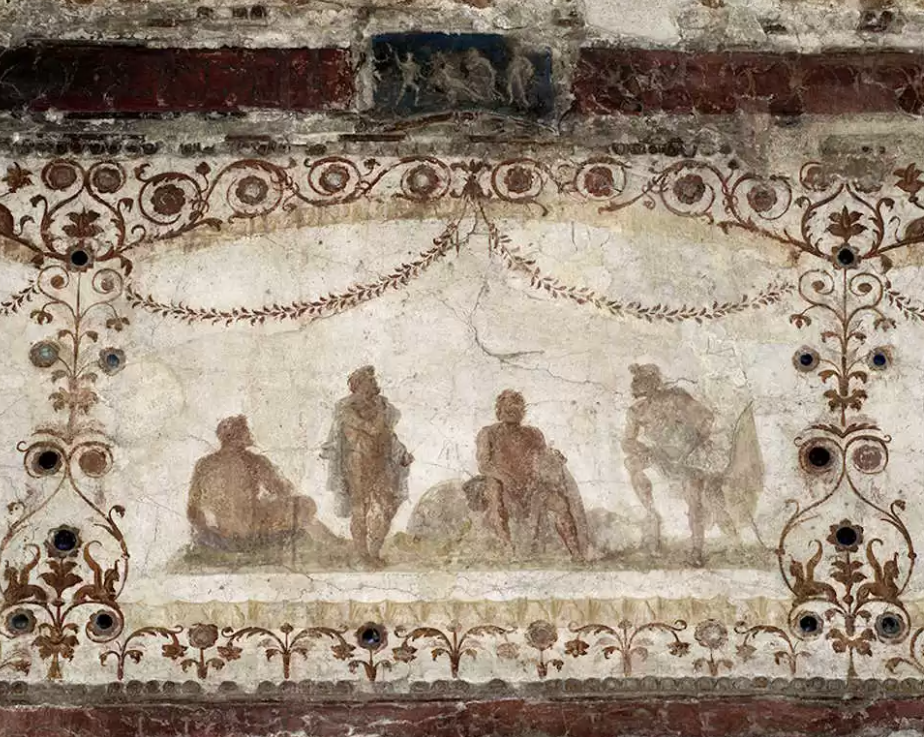 Estilo ilusionista. Domus áurea de Nerón, Roma.
