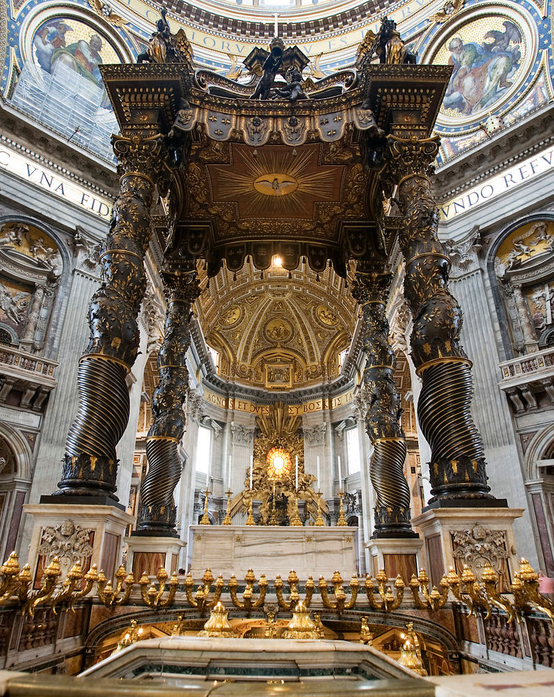 El baldaquino de San Pedro del Vaticano, de Bernini