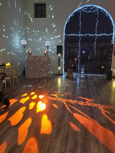 DJ set up at reymerston hall