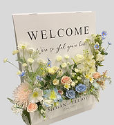 Welcome Your Guests in Style with a Personalised Floral Sign