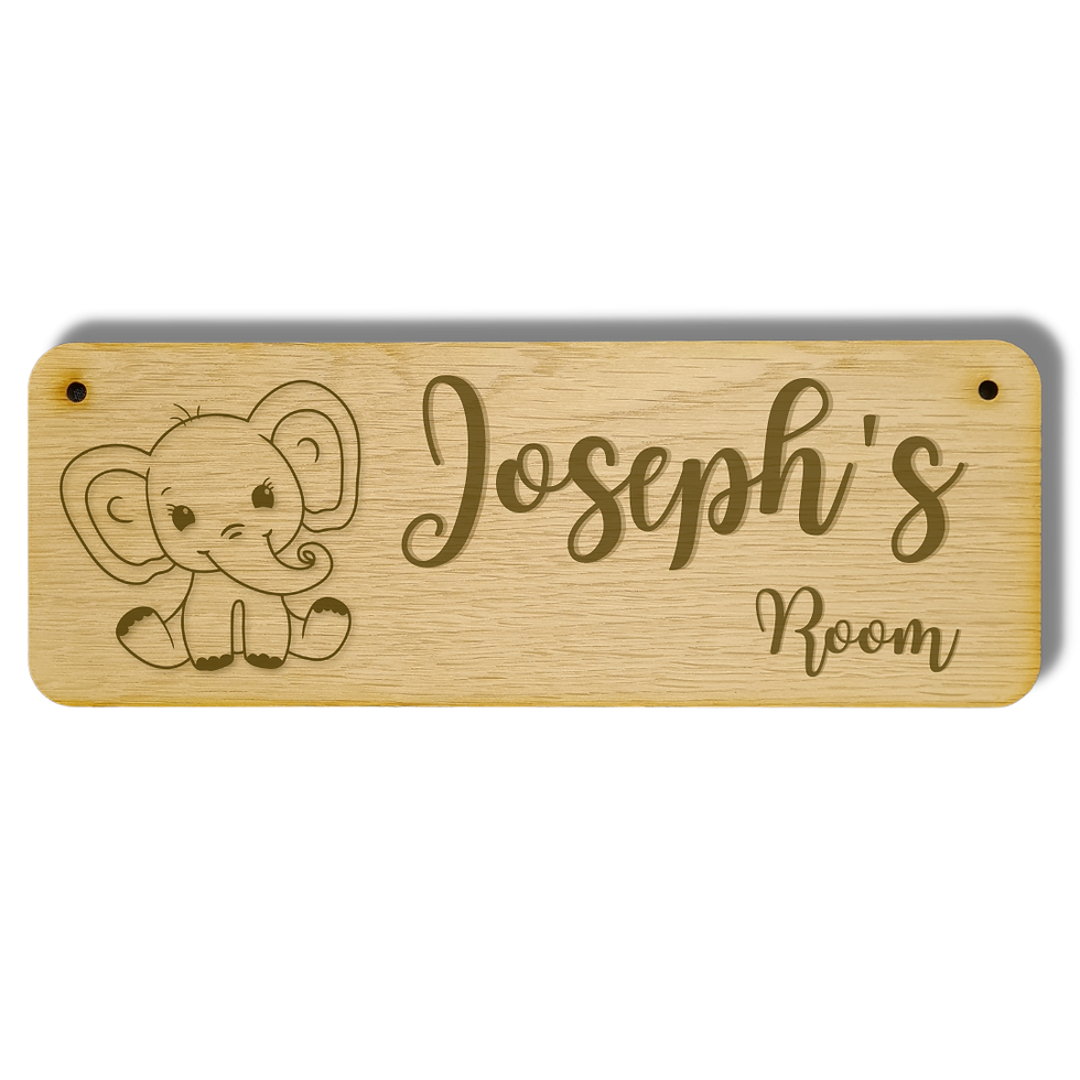 Thumbnail: Personalised children's bedroom door plaque - Epic Jungle Friends