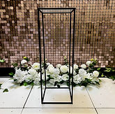 Black Metal Floral Stand