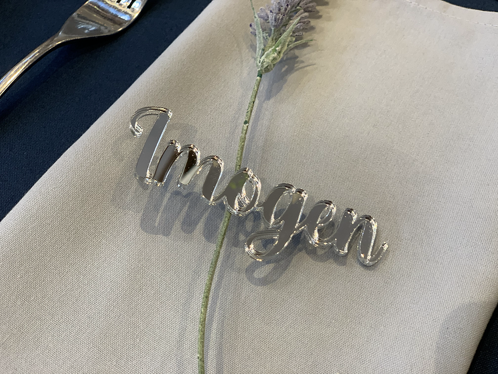 Thumbnail: Mirror Acrylic Personalised Place Names