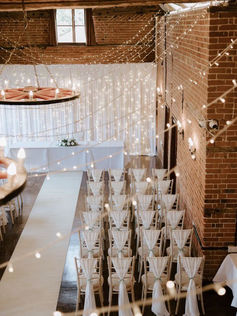 White Zig Zag Fairy Lights, Chair Drapes & Fairy Light Curtain - Park Hill
