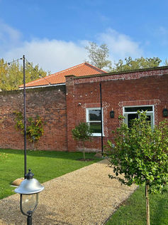 Outdoor festoon lighting reymerston hall