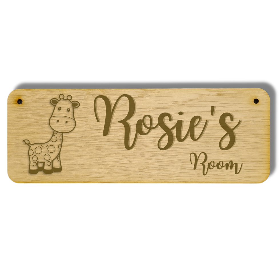Thumbnail: Personalised children's bedroom door plaque - Epic Jungle Friends
