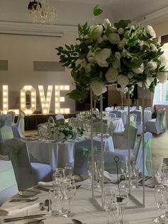 Light up LOVE and Ava centre piece - Assembly house