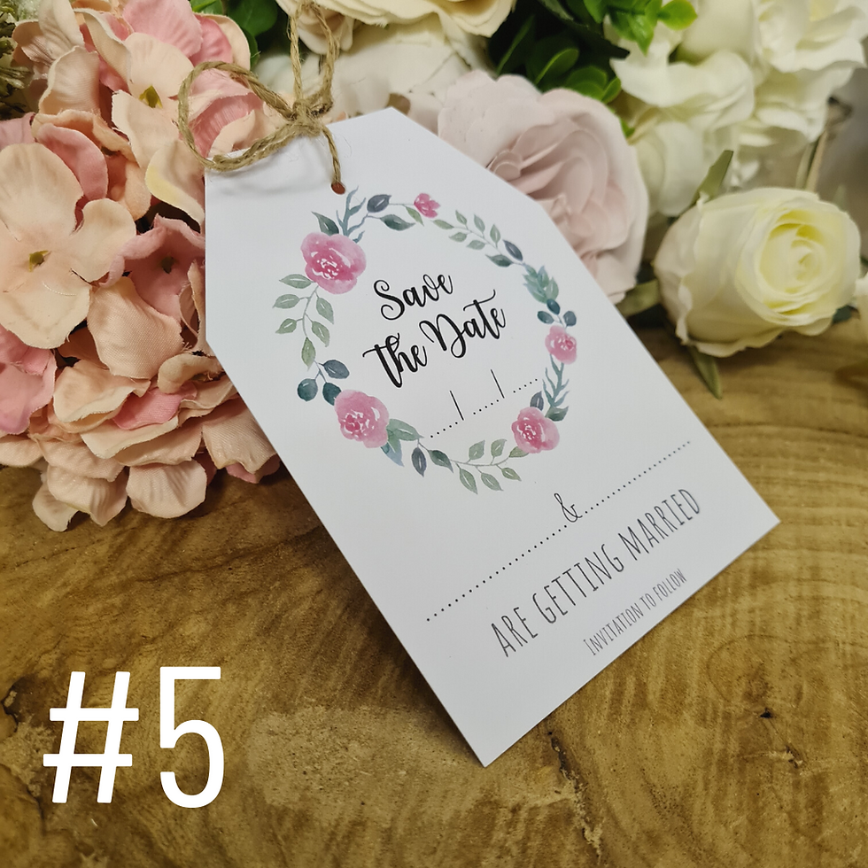 Thumbnail: Save The Date Botanical Tags