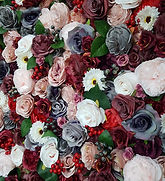 2.4m x 2.4m Red Berry Flower Wall