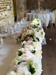 Top table spray at pentney abbey