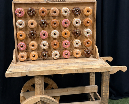 Rustic Donut Wall Cart