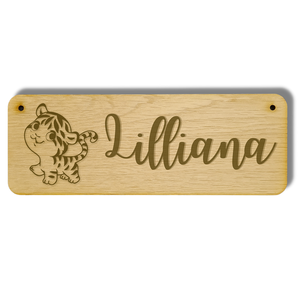 Thumbnail: Personalised children's bedroom door plaque - Epic Jungle Friends