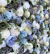 2.4m x 2.4m Blue Bloom Flower Wall