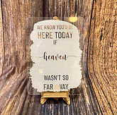 Acrylic Painted Back Sign - Heaven