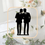 Thumbnail: Acrylic Groom and Groom Silhouette Cake Topper