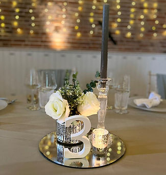 White Wooden Table Numbers