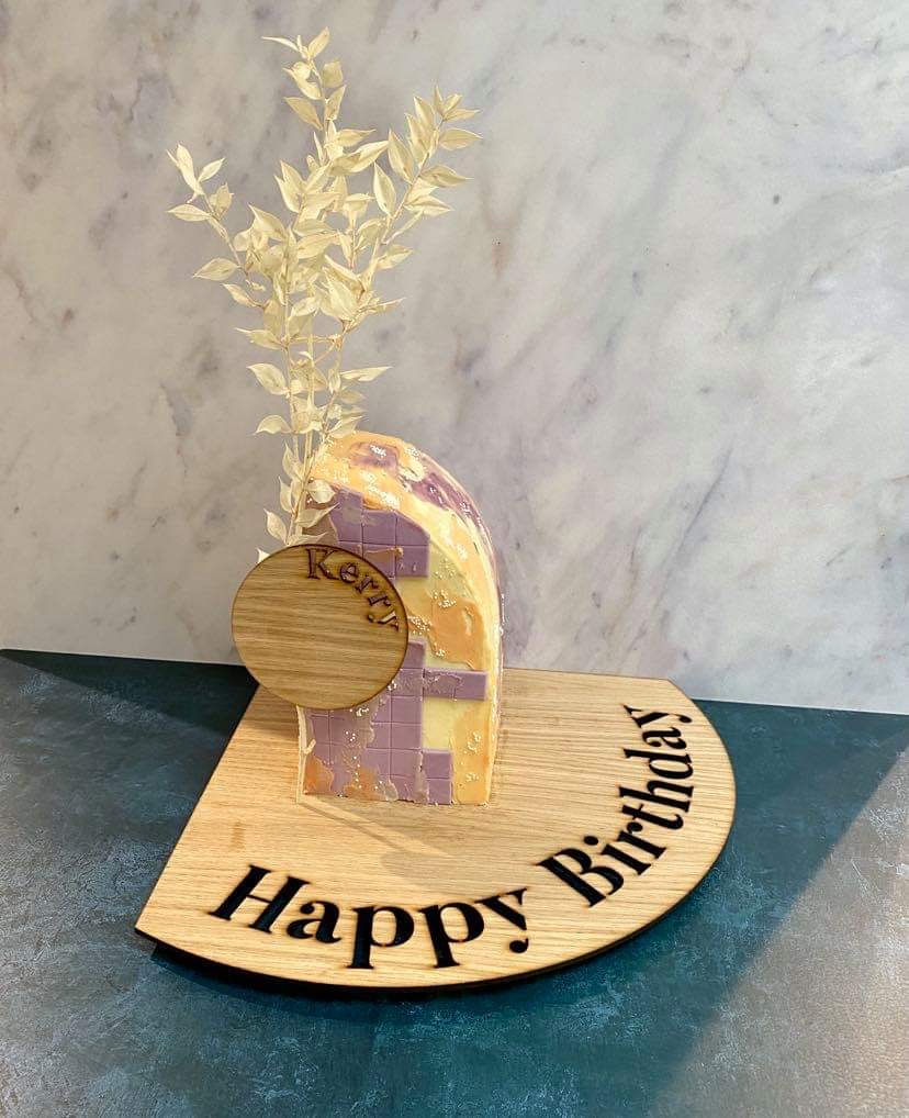 Thumbnail: Stencilled Cake Board for Cake Stand