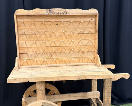 Rustic Donut Cart Hire