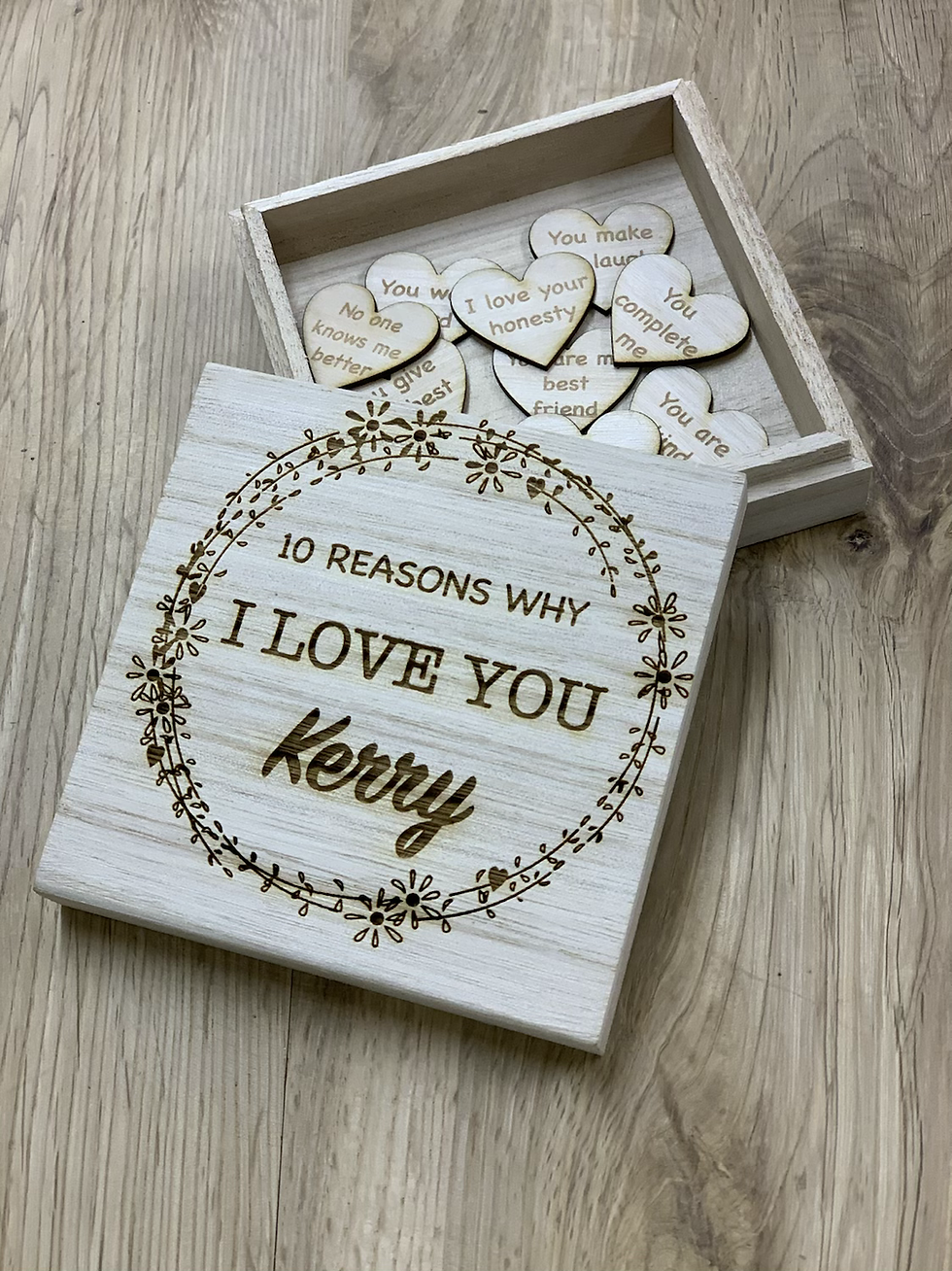 Thumbnail: Personalised Reasons Why I Love You Gift Box