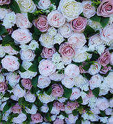 2.4m x 2.4m Precious Pinks Flower Wall