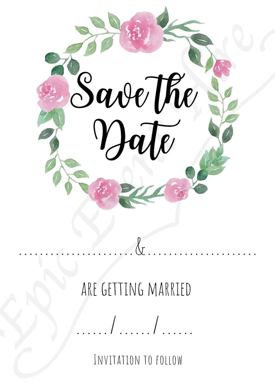 Thumbnail: 25 Ready to Write Save the Date Blank Cards DIY