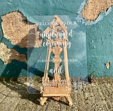 Acrylic Sign - Unplugged Ceremony