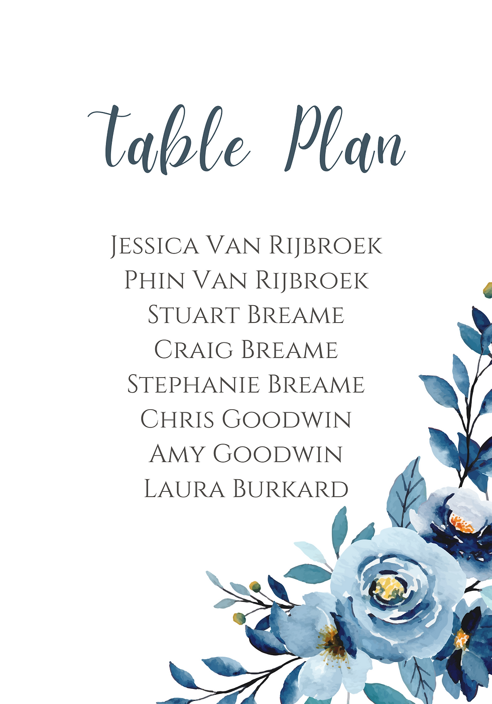 Blue Floral Design